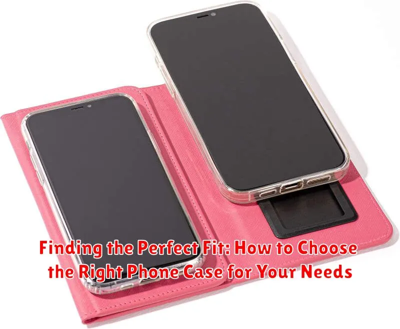 Finding the Perfect Fit: How to Choose the Right Phone Case for Your Needs