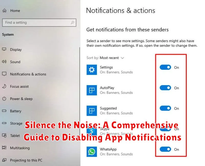 Silence the Noise: A Comprehensive Guide to Disabling App Notifications