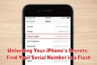 Unlocking Your iPhone's Secrets: Find Your Serial Number in a Flash